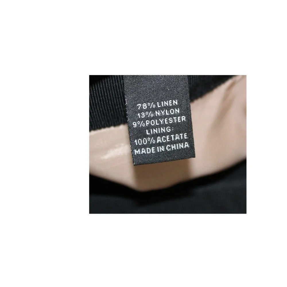 J.Crew Beige/Black Crinkled‎ Linen Mini Skirt in size 8